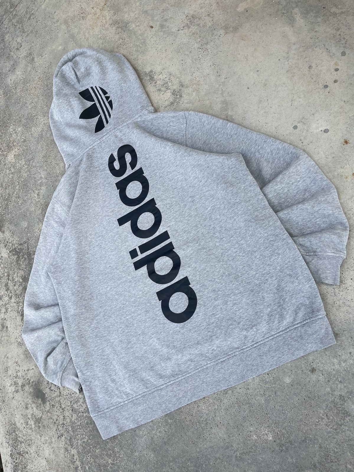 Adidas × Vintage Adidas Big Logo Pullover Hoodie Size US L / EU 52-54 / 3 - 6 Thumbnail