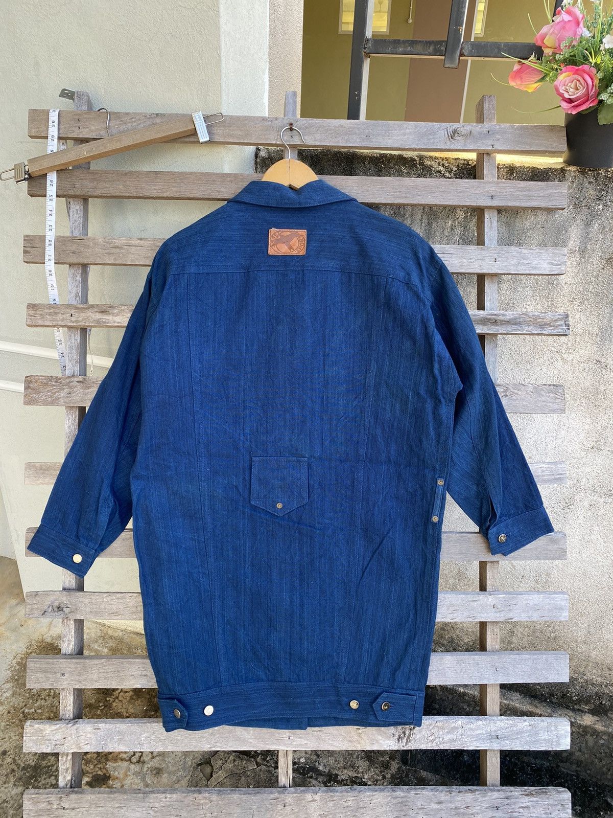 Vintage Vintage Issey Sport Indigo Denim Long Jacket Size L / US 10 / IT 46 - 5 Thumbnail