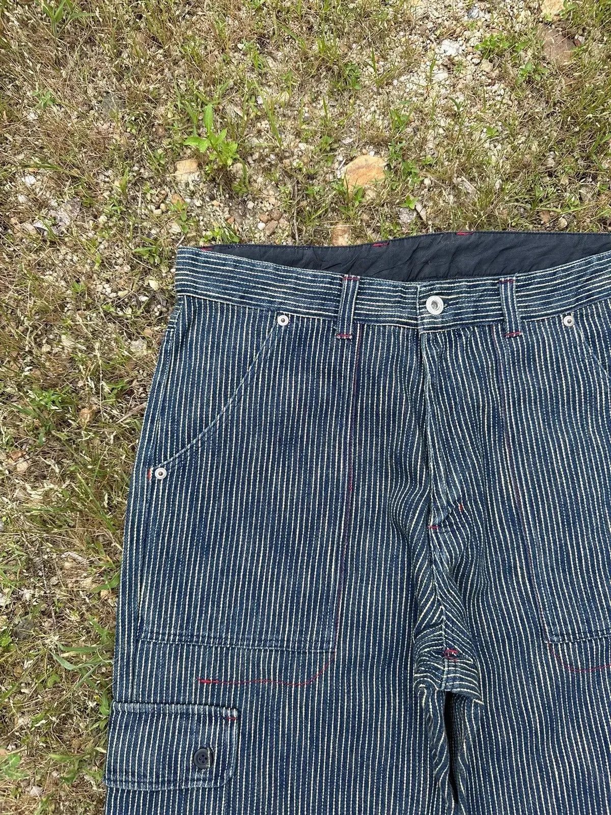 Solid and Striped HYPER REMIX HICKORY STRIPED VINTAGE WORKWEAR WABASH CARGO Size US 31 - 3 Thumbnail