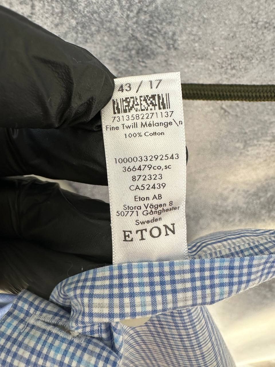 Eton Eton Contemporary Button Up Shirt Long Sleeve Plaid Size US XL / EU 56 / 4 - 13 Thumbnail