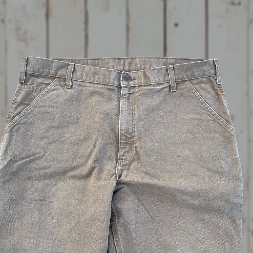 Carhartt VINTAGE Carhartt Pants Mens 38x30 Tan Duck Canvas Carpenter Relaxed Fit Workwear Size US 38 / EU 54 - 1 Thumbnail
