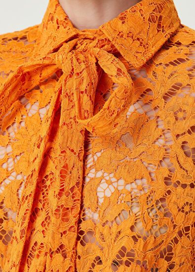 Valentino o1y0326 Solid Color Shirt in Orange Size S / US 4 / IT 40 - 4 Thumbnail