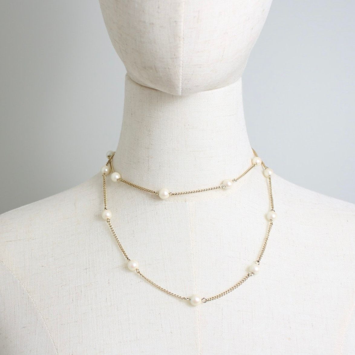 Other Sarah Coventry Gold Tone Faux Pearl Long Necklace Signed Size ONE SIZE - 3 Thumbnail