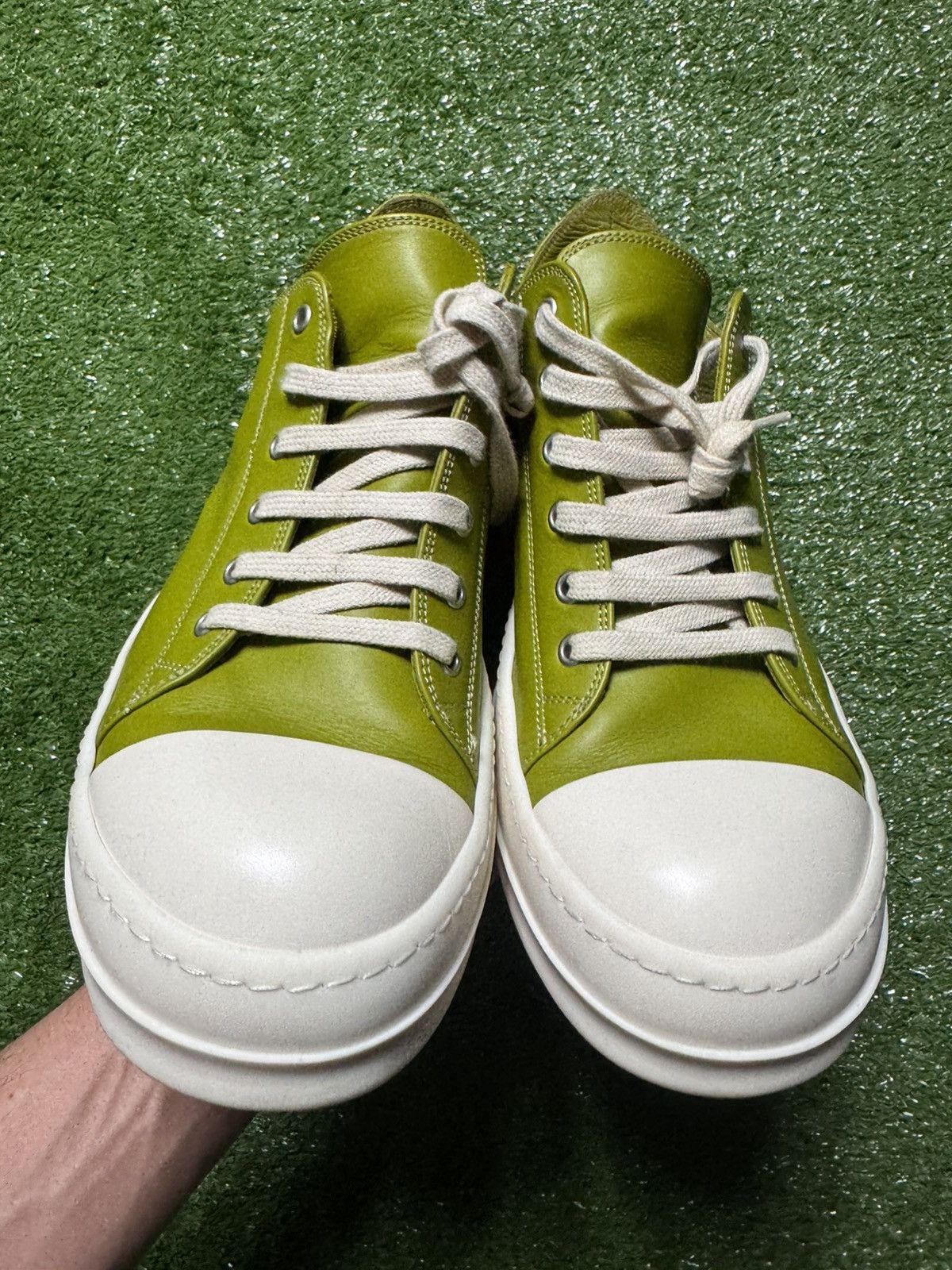 Rick Owens Rick Owens Ramones Low Lime Green Sneakers Size US 9 / EU 42 - 2 Thumbnail