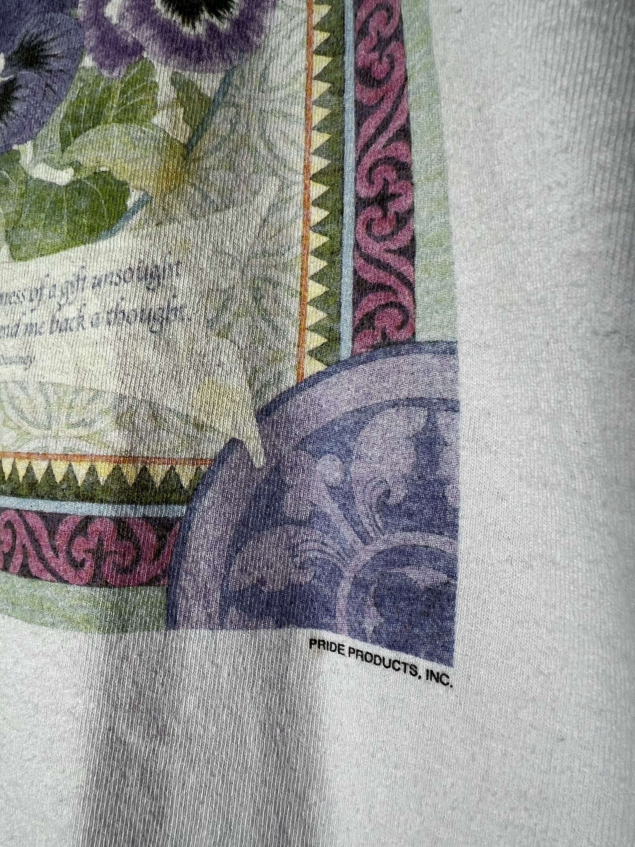 Other × Vintage Vintage Pansy Flower Graphic T-Shirt Size US M / EU 48-50 / 2 - 3 Thumbnail