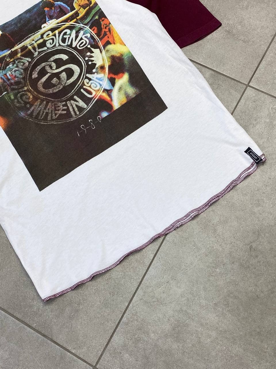 Stussy Vintage Stussy Designs Two-Tone 3/4 Sleeve T-Shirt Size US M / EU 48-50 / 2 - 4 Thumbnail