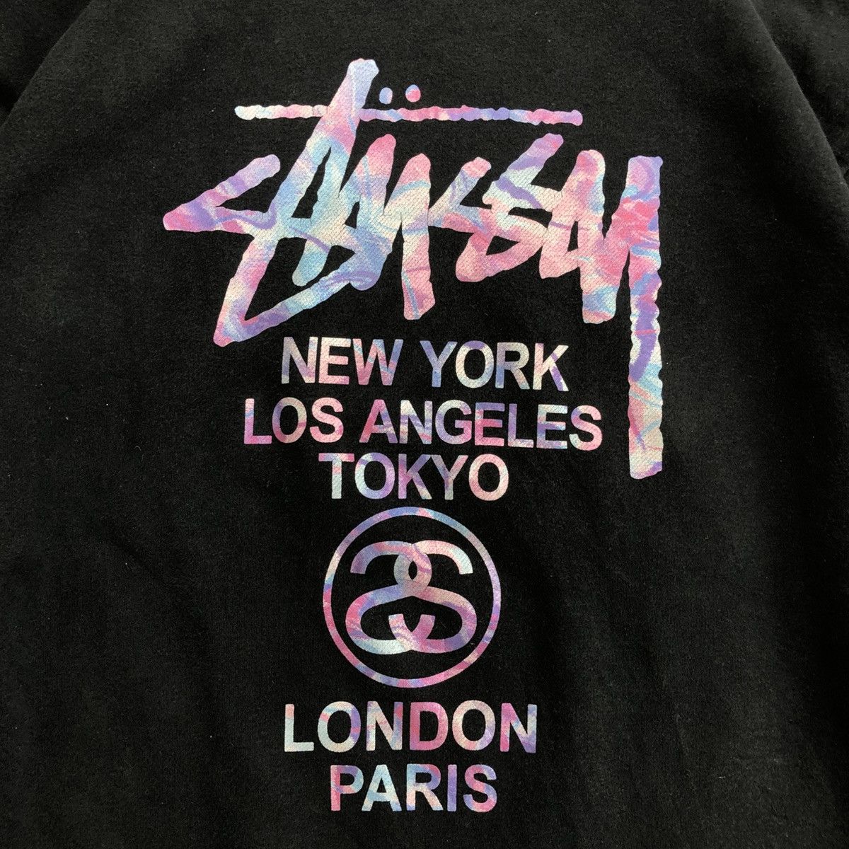 Stussy × Vintage Vintage Stussy Holographic World Tour Galaxy Hoodie Size US M / EU 48-50 / 2 - 3 Thumbnail