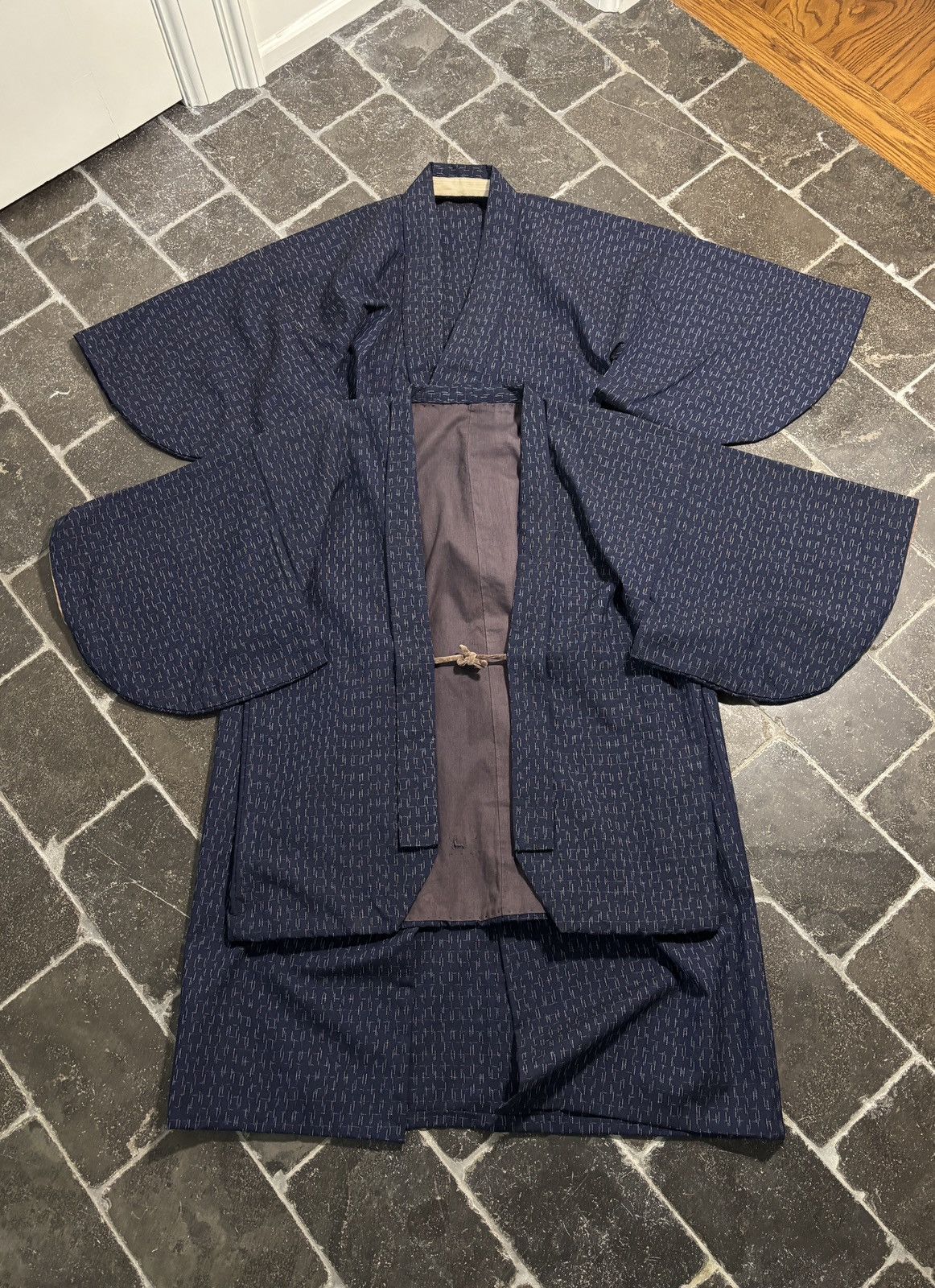 Vintage Japanese True Vintage Kimono Bath Robe Haori Jacket 50s 60s Size US S / EU 44-46 / 1 - 2 Thumbnail