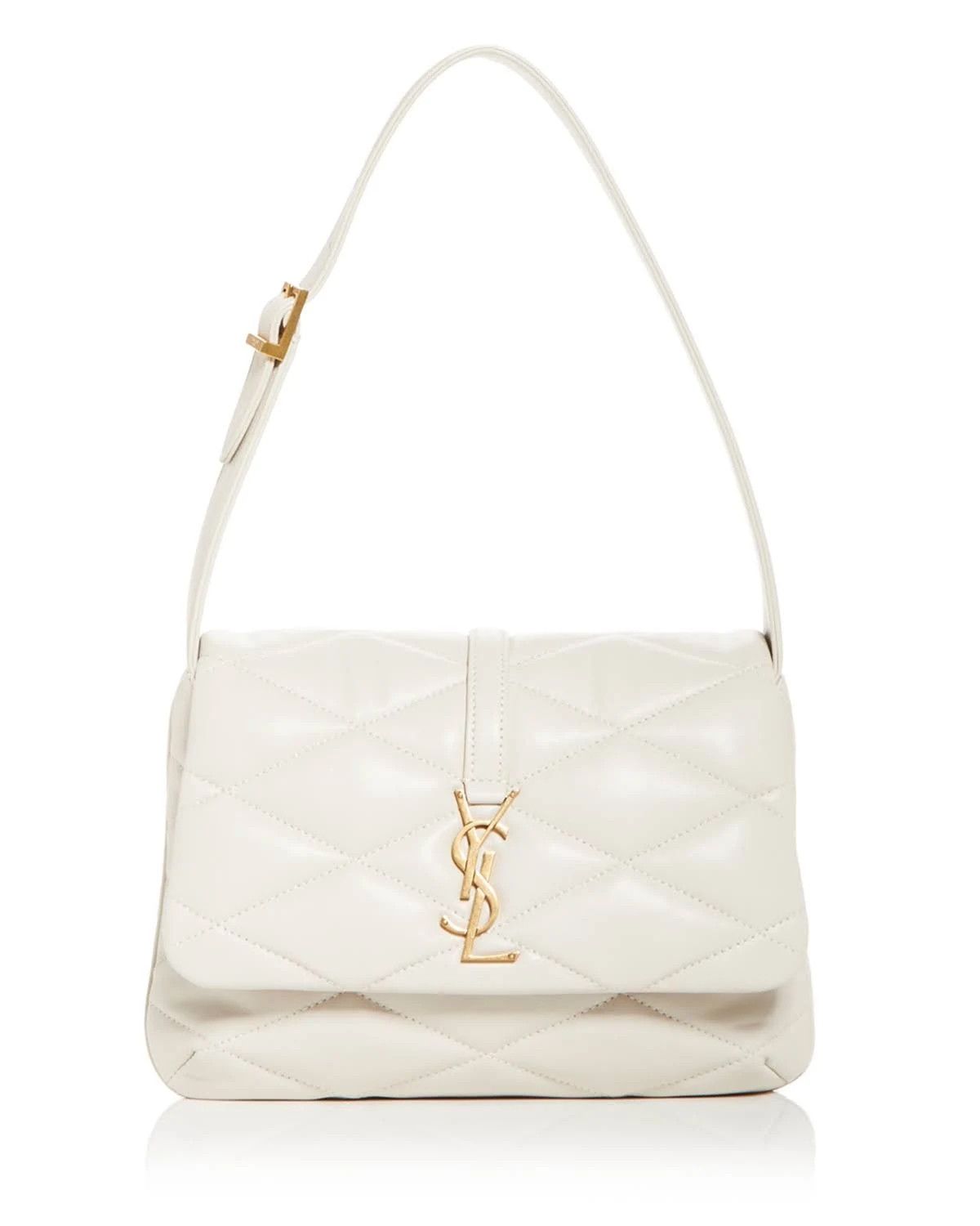 Saint Laurent Paris o1s1wg110924 Size: OS / Le 57 Hobo Bag Leather in Cream Size ONE SIZE - 1 Thumbnail