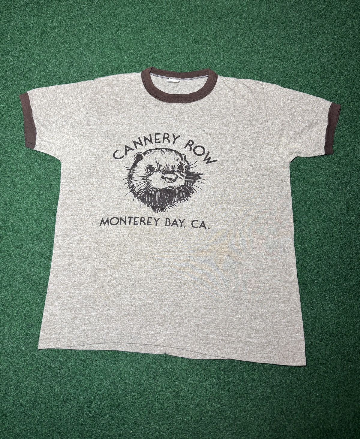 Vintage Sea Otter Cannery Row Canada Ringer Monterey Bay M/L 70s Size US L / EU 52-54 / 3 - 1 Thumbnail