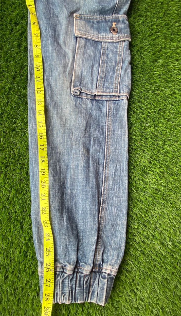 Hysteric Glamour × Japanese Brand Rare Hysteric Glamour Cargo Jogger Denim Pants Size US 31 - 12 Thumbnail
