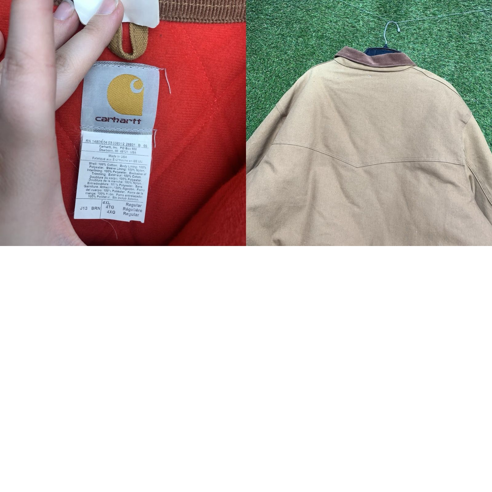 Carhartt VINTAGE Carhartt Jacket Mens 4XL Santa Fe Duck Quilted Lined J13 BRN USA NWT Jacket Size US XXL / EU 58 / 5 - 9 Thumbnail
