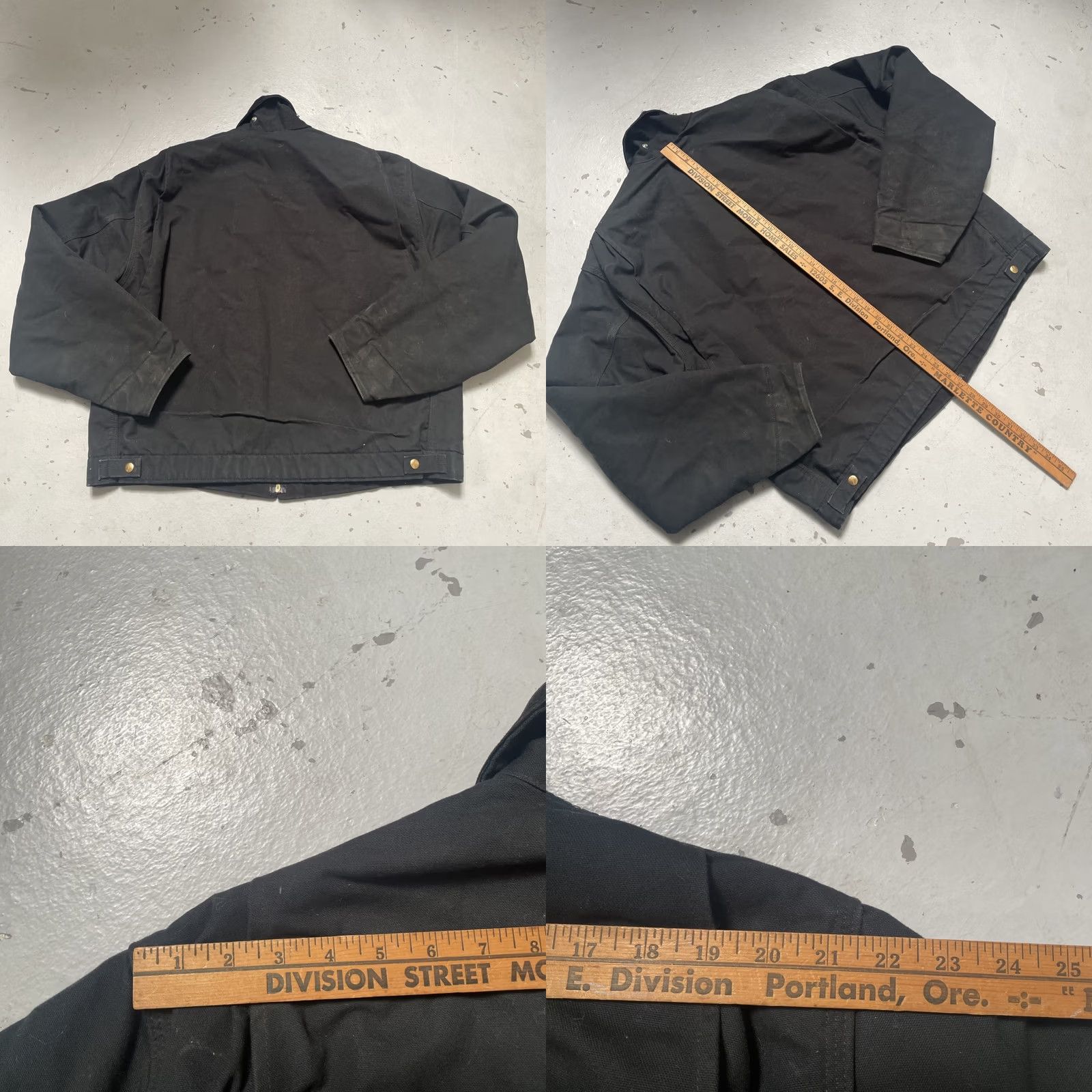 Carhartt Carhartt Jacket J01 J97 Detroit Canvas Lined Distressed Black XL-XXL Workwear Mens Vintage J001 J97 Embroidered USA Heritage 2XL Size US XXL / EU 58 / 5 - 8 Thumbnail