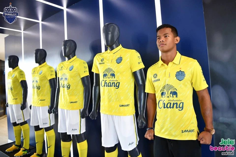 All Sport BURIRAM UNITED 2018 AWAY FOOTBALL SHIRT THAILAND SOCCER Size US L / EU 52-54 / 3 - 8 Thumbnail