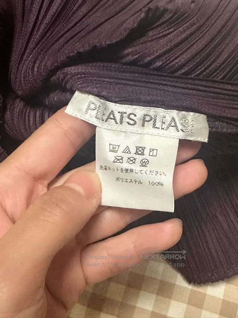 Issey Miyake Issey Miyake Long-Sleeve Violet Top Size L / US 10 / IT 46 - 2 Thumbnail