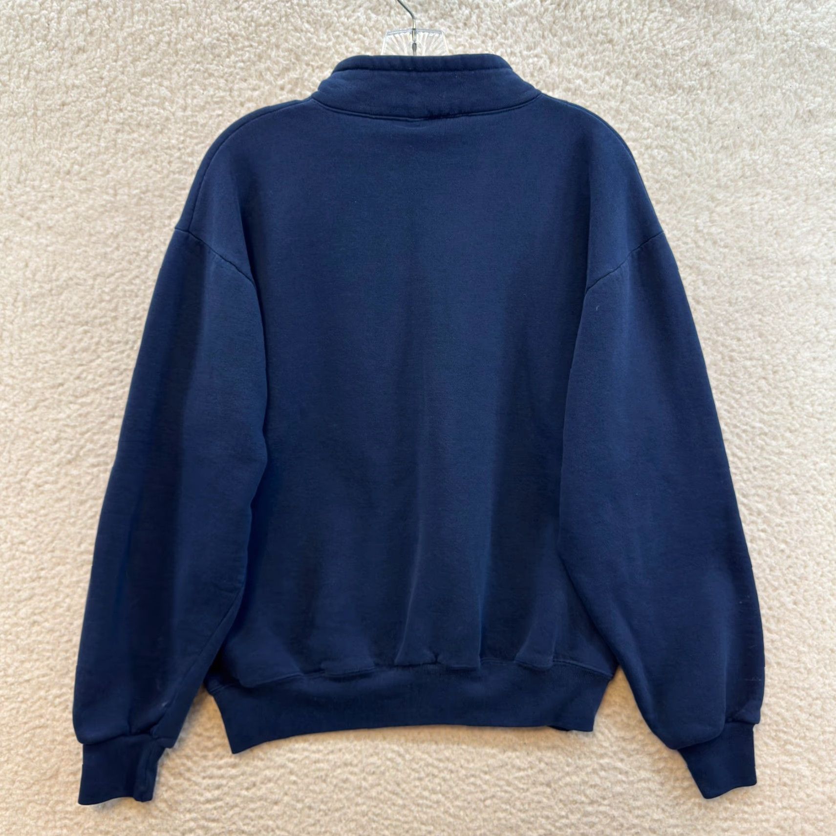 Jerzees VINTAGE Jerzees 1/4 Zip Sweatshirt Sweater Womens Medium Navy Alaska Pullover M Blue Shirt Size M / US 6-8 / IT 42-44 - 3 Thumbnail