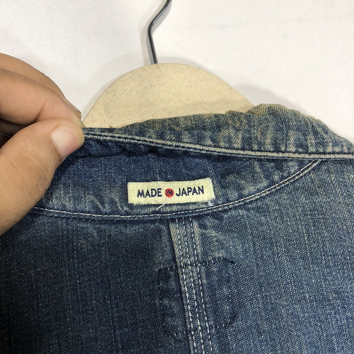 Japanese Brand × Vintage Bohemian Deeptone Sanforized Denim Japan Worker Jacket Size US M / EU 48-50 / 2 - 10 Thumbnail