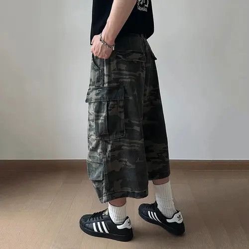 Japanese Brand Kimiko x Misa Denim Shorts Large Pocket Camouflage Workwear Size US 32 / EU 48 - 5 Thumbnail