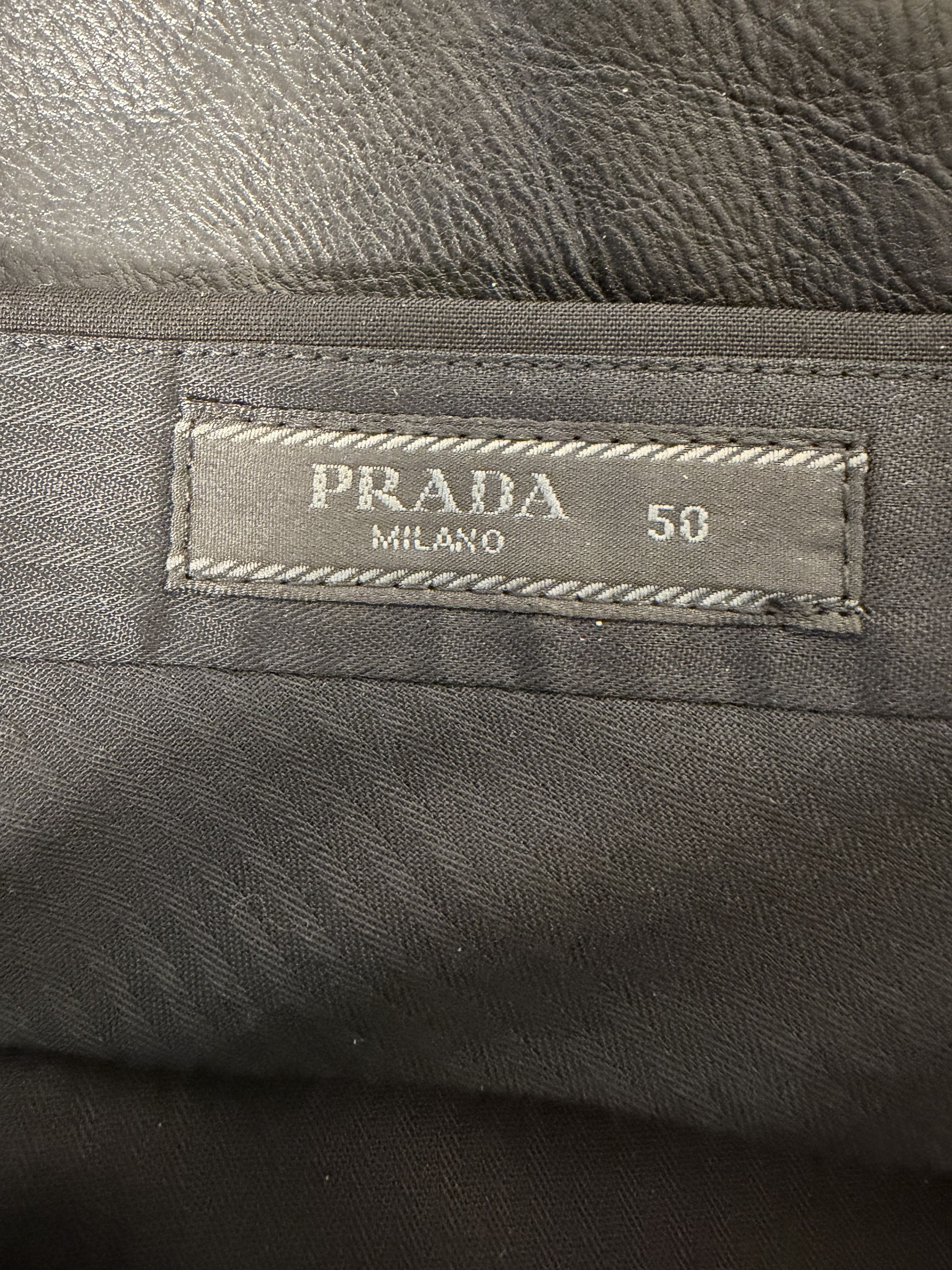Prada Classic Prada Black Tailored Trousers Size US 34 / EU 50 - 8 Thumbnail