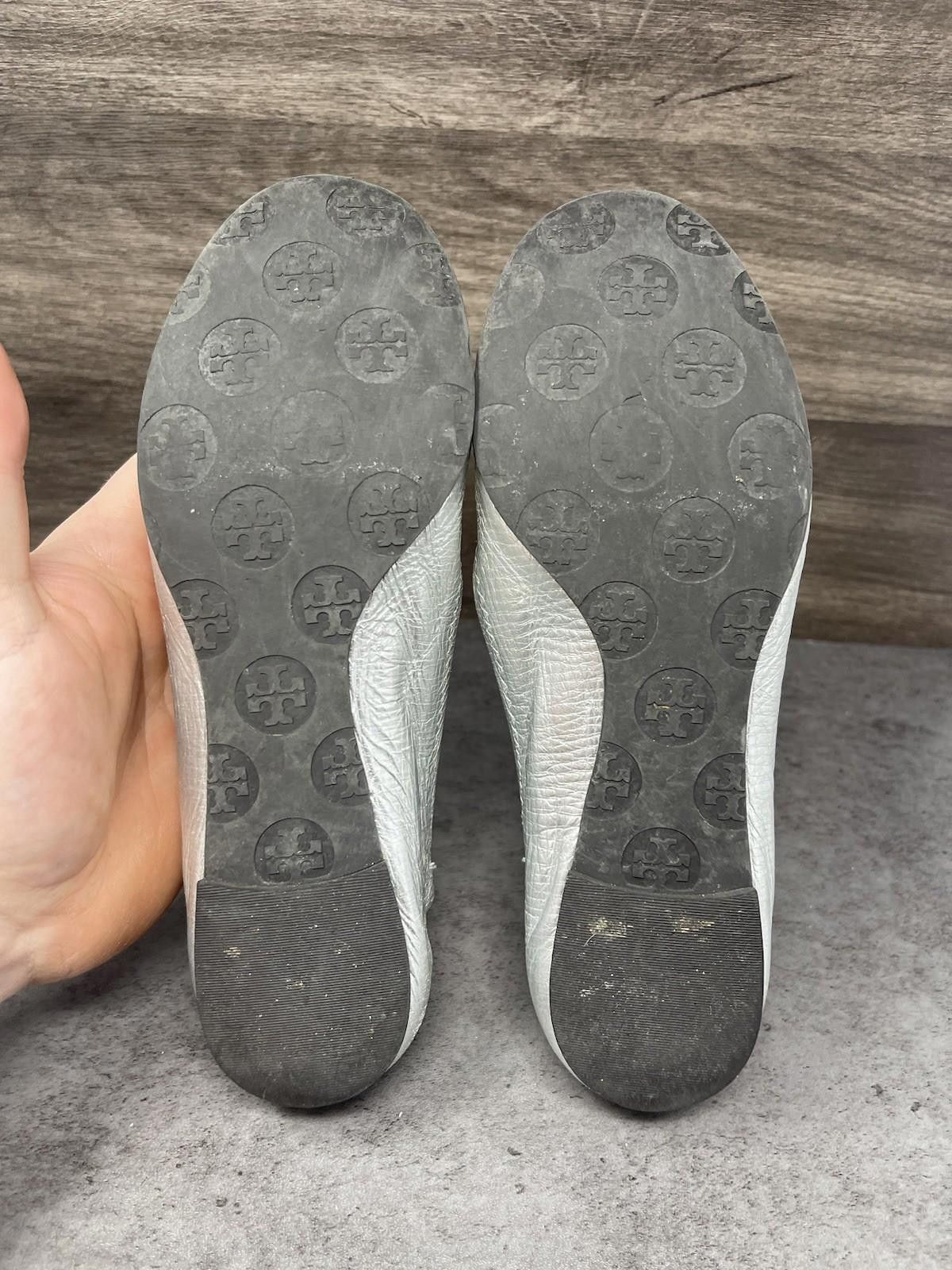 Other Tory Burch Flats Womens Size 7 Silver Slip On Ballet Size US 7 / IT 37 - 8 Thumbnail