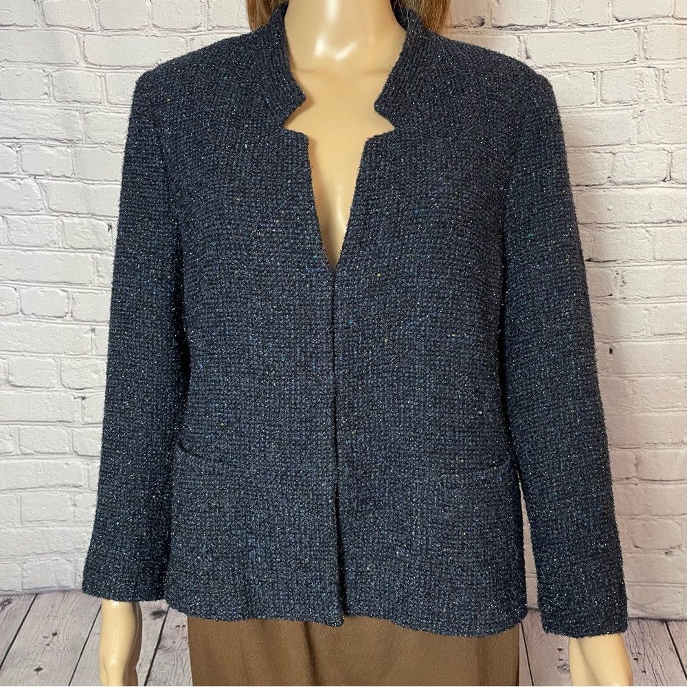 Other Glengarry's Wool Tweed Navy Blazer Made In Italy Size L Size L / US 10 / IT 46 - 9 Thumbnail