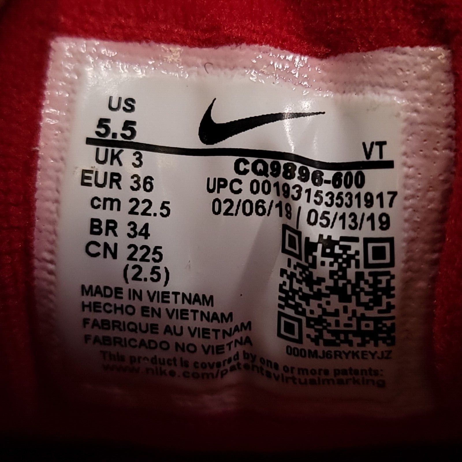 Nike Nike Air Max 97 Shoe Womens Size 5.5 CQ9896-600 Red White Size US 5.5 / IT 35.5 - 8 Thumbnail