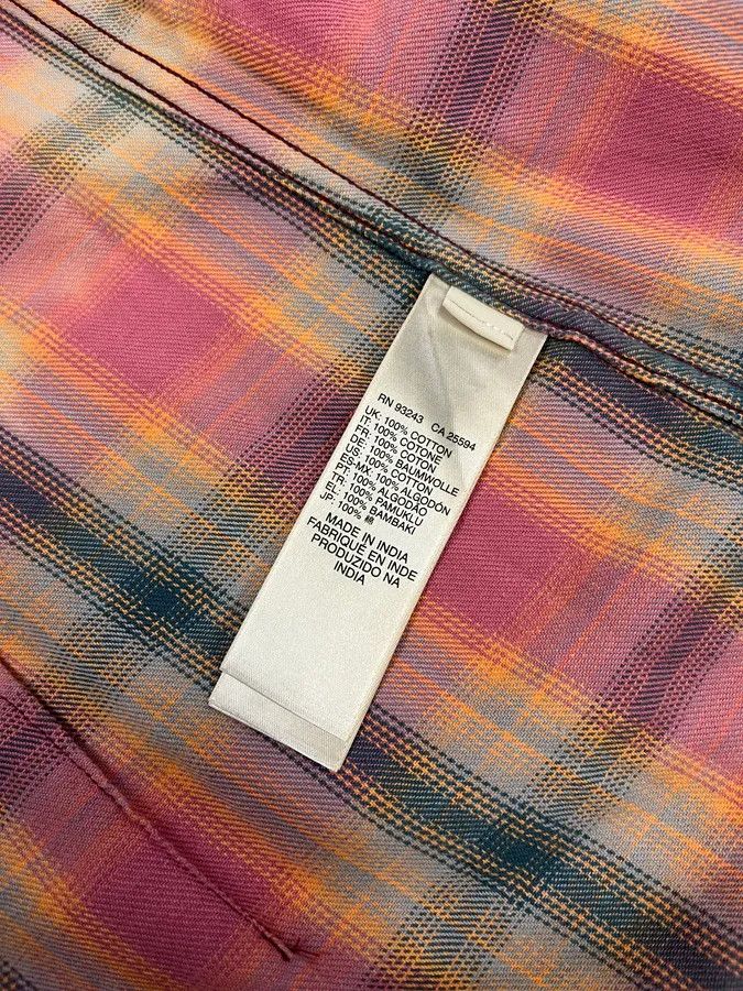 Diesel Diesel Summer Bleached Effect Western Checked Pink Shirt Size US M / EU 48-50 / 2 - 14 Thumbnail