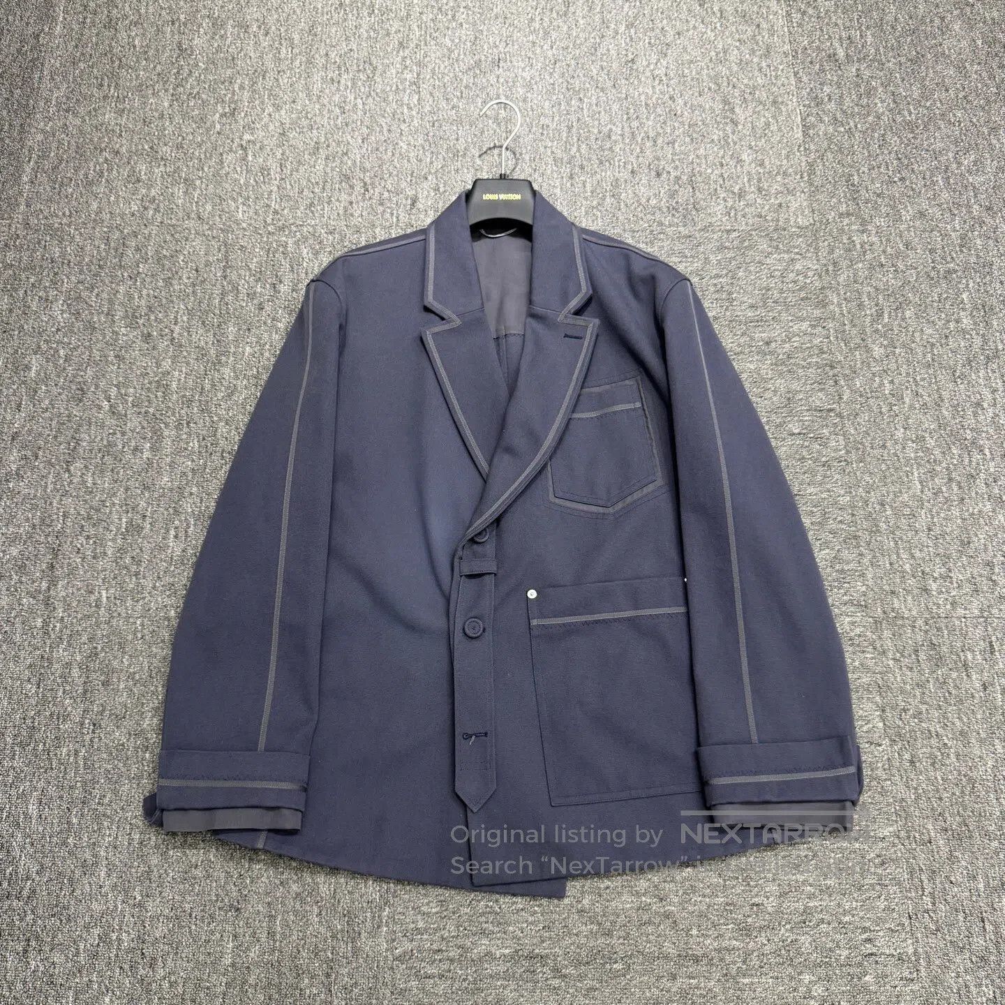 Dior Dior Purple denim suit jacket| Size 50R - 1 Thumbnail