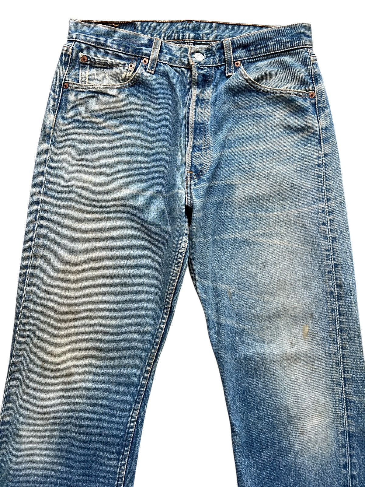 Levi's Vintage Levis 501 Distressed Denim Jeans 33x33 Size US 33 - 4 Thumbnail
