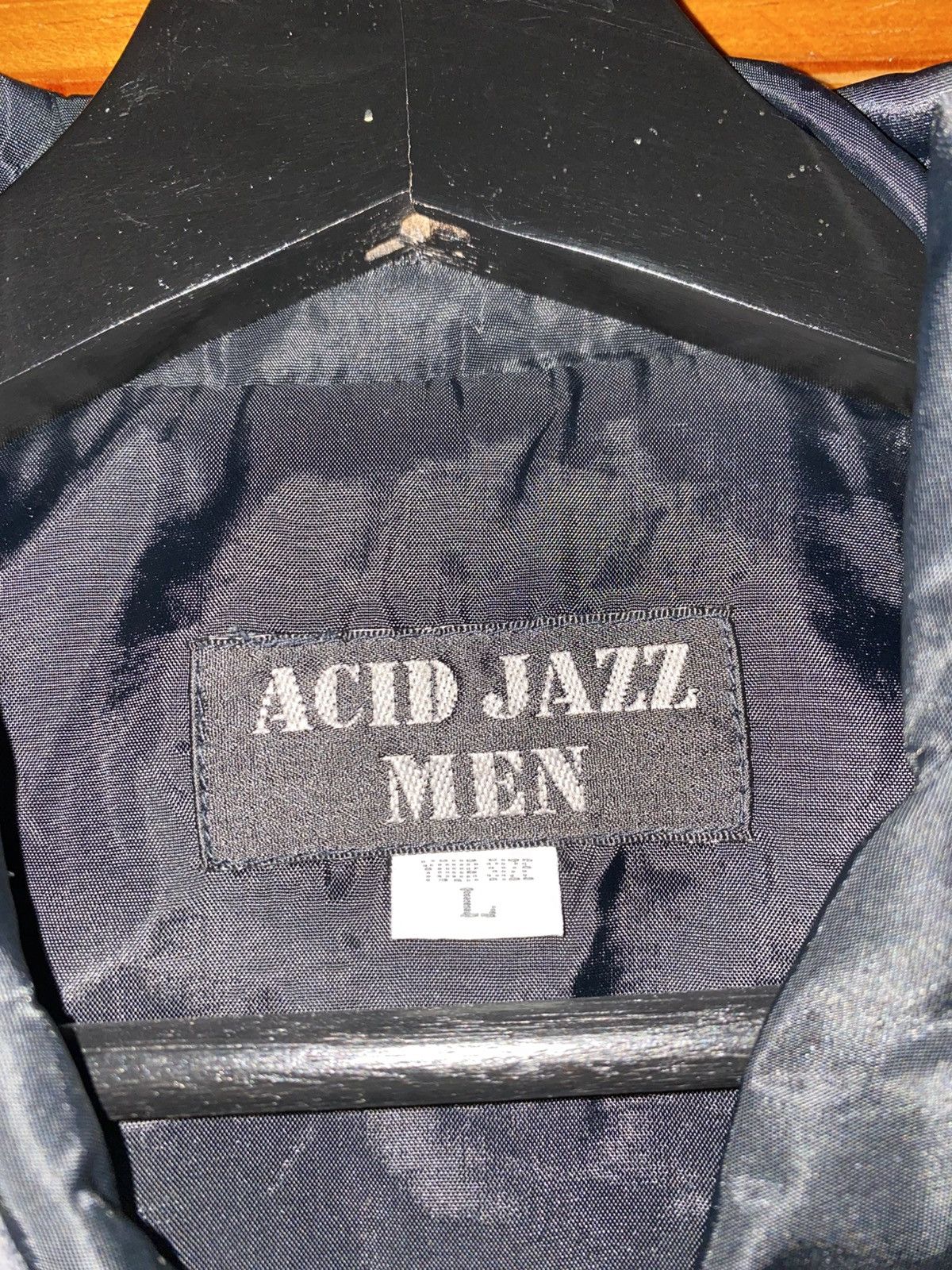 Japanese Brand ACID JAZZ MEN Black Nylon Jacket Minimalist 1990s Streetwear Size US S / EU 44-46 / 1 - 6 Thumbnail