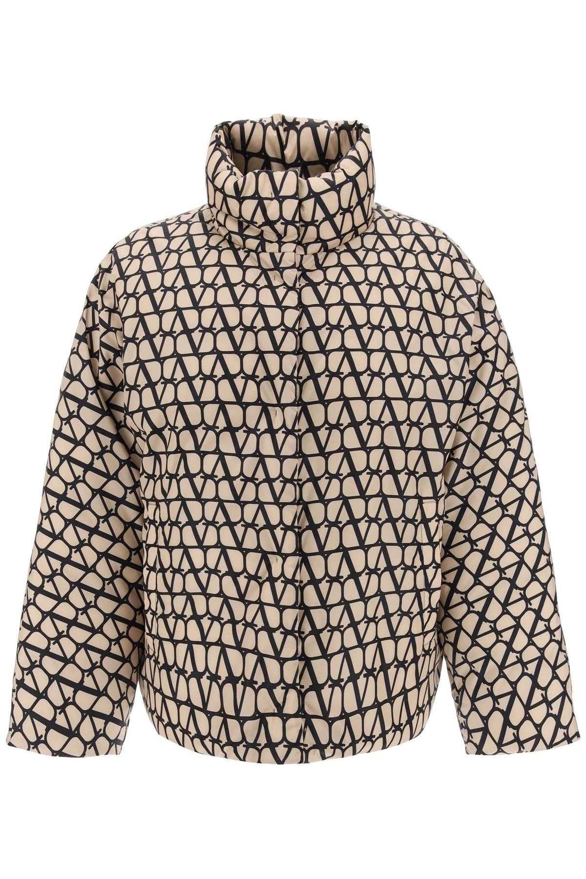 image of Valentino Garavani Toile Iconographe Oversized Puffer Jacket Size Eu 40 For Women