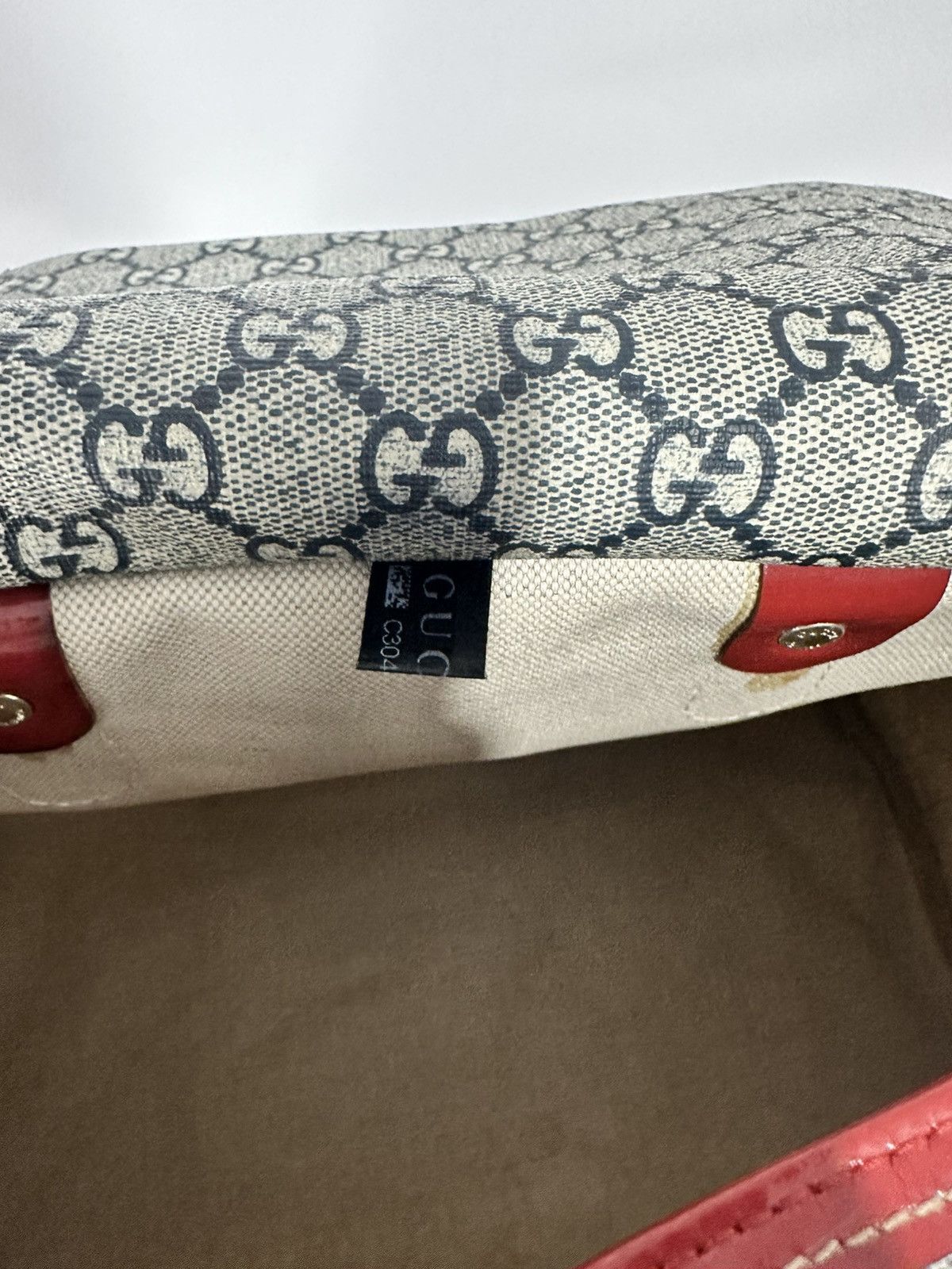 Gucci GUCCI Blue/Red GG Canvas Tattoo Heart Joy Boston Bag Size ONE SIZE - 9 Thumbnail