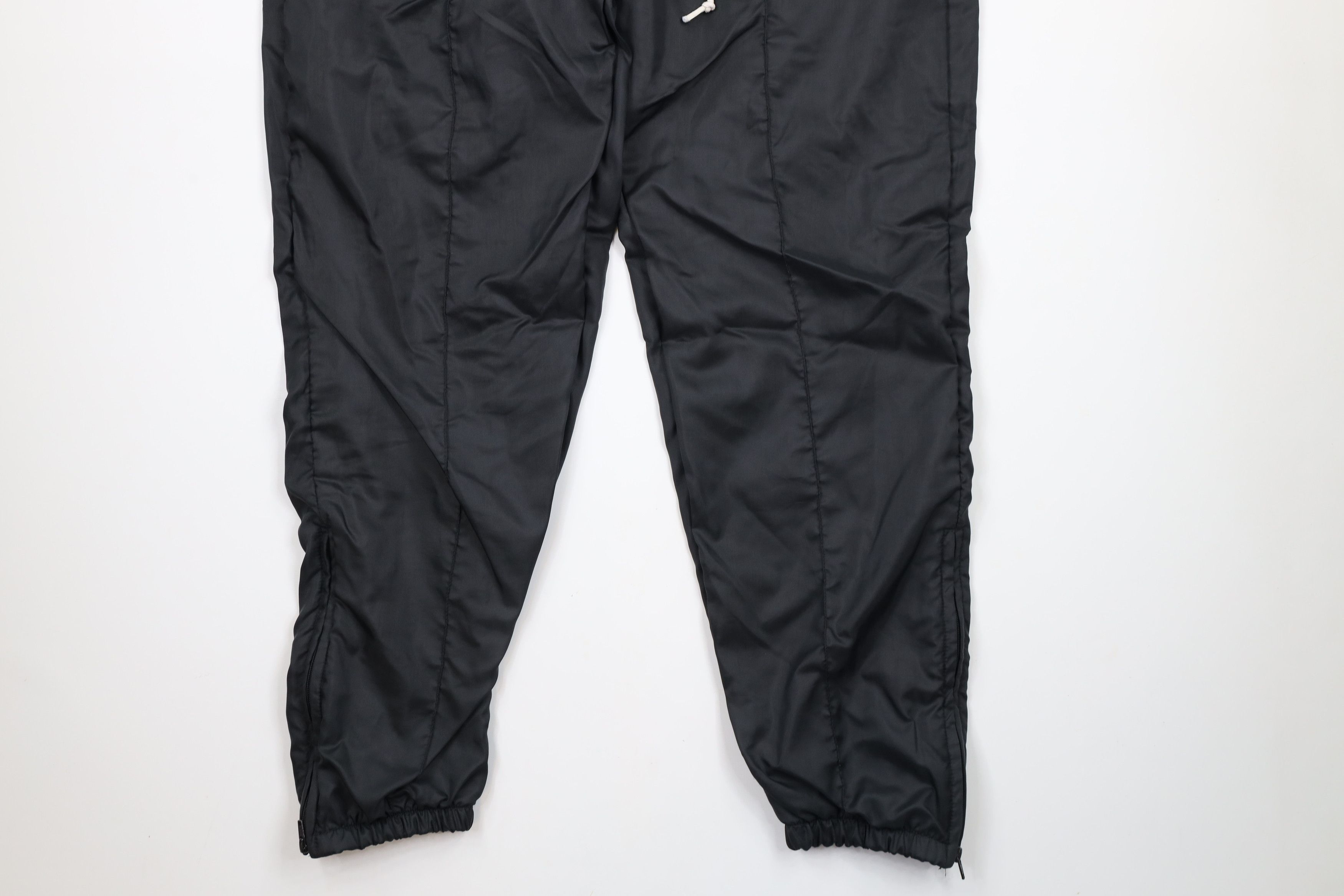 Vintage Vintage 70s Streetwear Lined Cuffed Joggers Pants Black USA Size US 40 / EU 56 - 4 Thumbnail