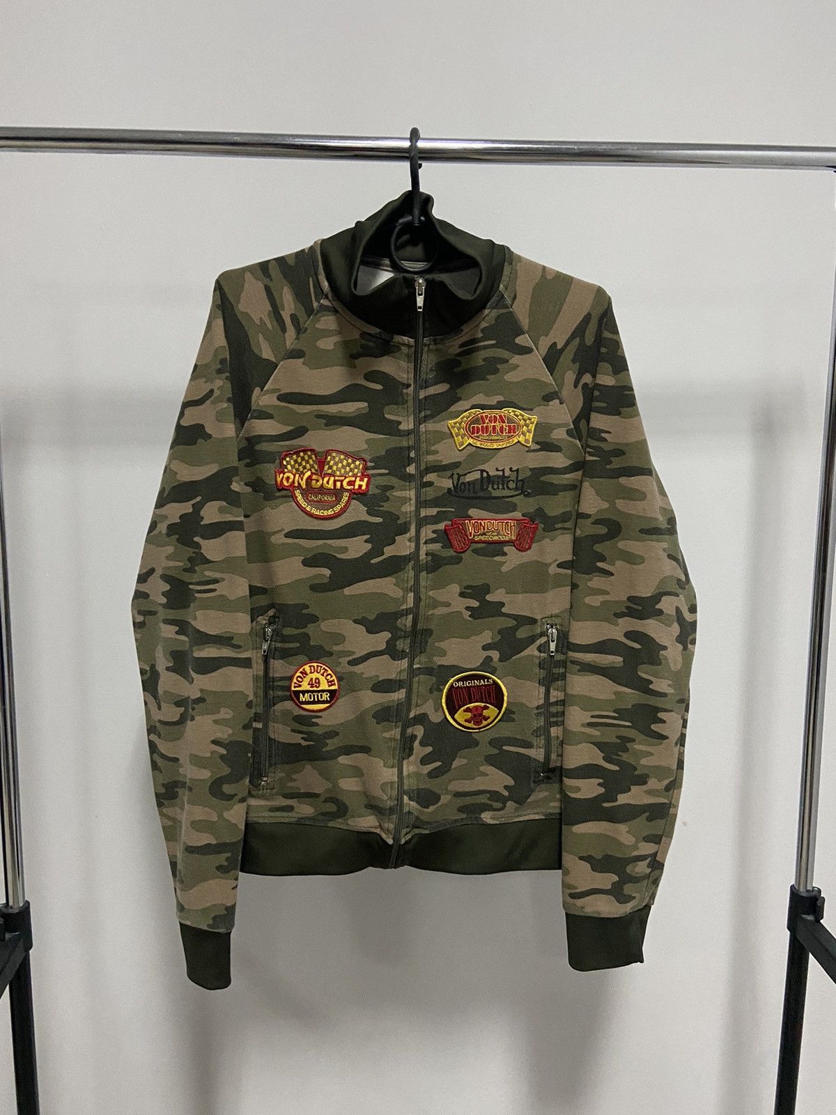 Vintage × Von Dutch Von Dutch zip sweatshirt big logo eye 👁️ vintage camouflage Size US L / EU 52-54 / 3 - 1 Thumbnail