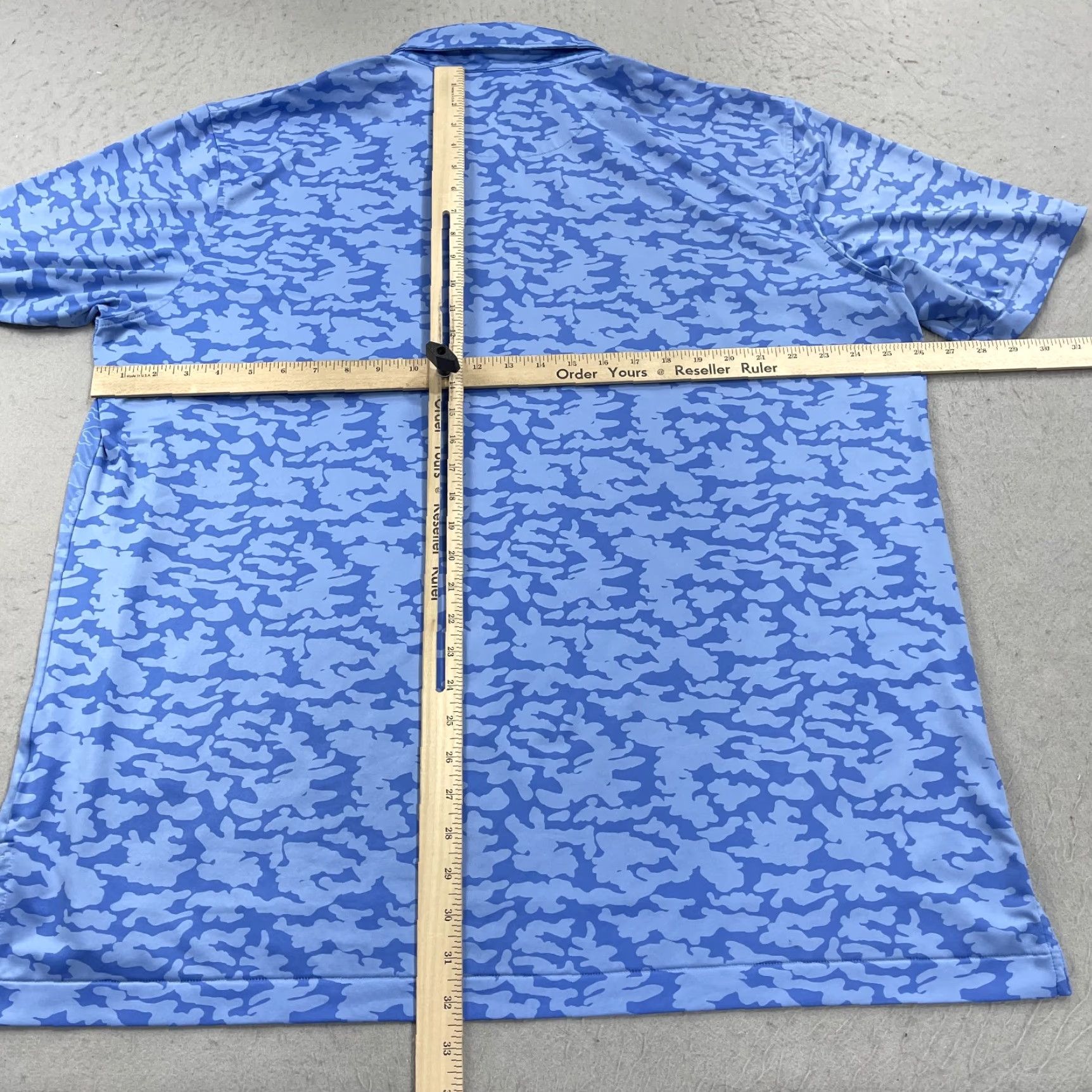 Peter Millar Peter Millar Polo Shirt Mens XL Blue Golf Summer Comfort Camouflage Ombre Loud No Logo Size US XL / EU 56 / 4 - 7 Thumbnail