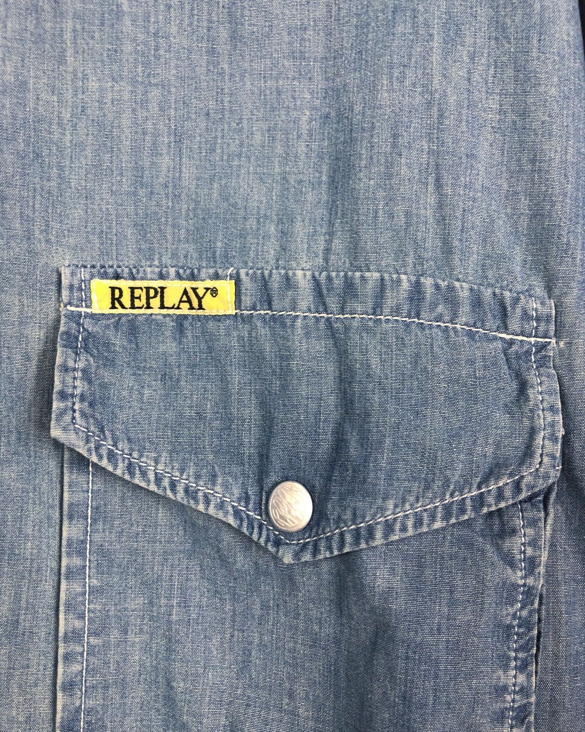 Replay Rare Vintage Replay Italy Double Pockets Button Ups Shirt Size US L / EU 52-54 / 3 - 4 Thumbnail