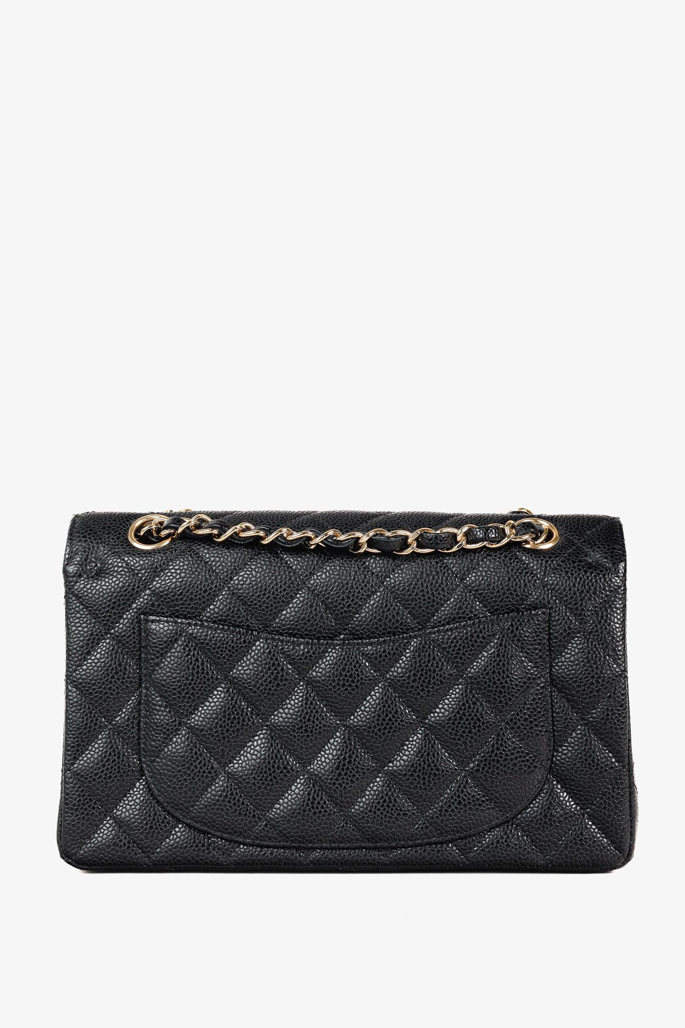 Chanel Chanel Small Black Caviar Classic Double Flap Bag Size ONE SIZE - 4 Thumbnail