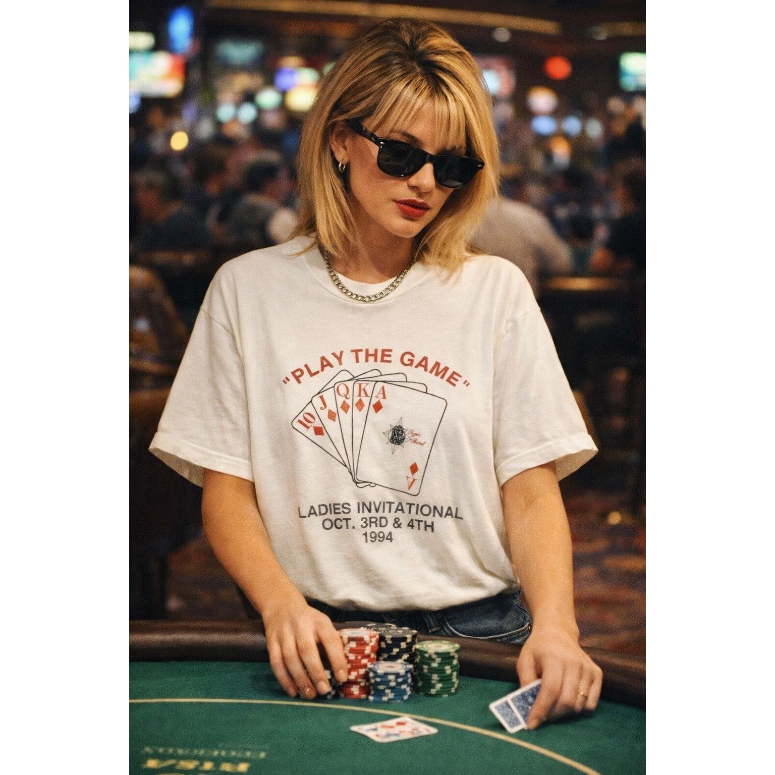 Fruit Of The Loom FOTL 1994 Poker Ladies Invitational Tee L Single Stitch USA Size US L / EU 52-54 / 3 - 1 Thumbnail