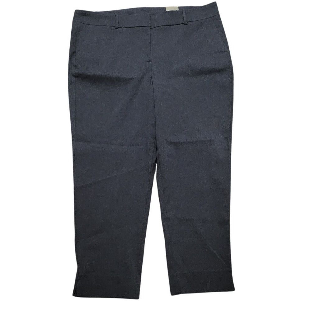 Other Chico's Fabulously Slimming Dk Heather Gray Pants -3 (XL/16) Size 38" / US 16 / IT 52 - 1 Thumbnail