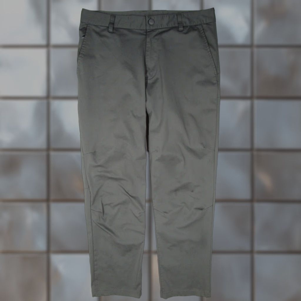 Rhone Rhone Mens Gray COMMUTER Pants - Regular 32 Chino Slim Straight Pockets Travel Workwear Casual 32x29 Mens Size US 32 / EU 48 - 1 Thumbnail