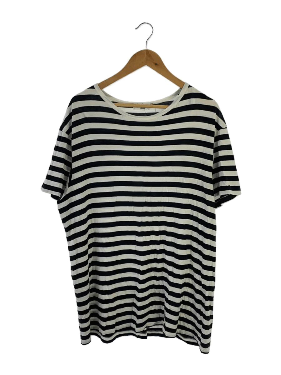 Yohji Yamamoto Pour Homme Back Logo Striped Tee Size US L / EU 52-54 / 3 - 1 Thumbnail