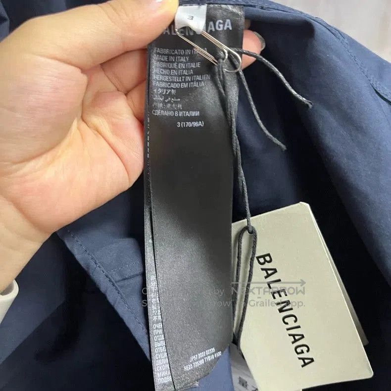Balenciaga Balenciaga collaborative dark blue lapel long. Size US M / EU 48-50 / 2 - 4 Thumbnail
