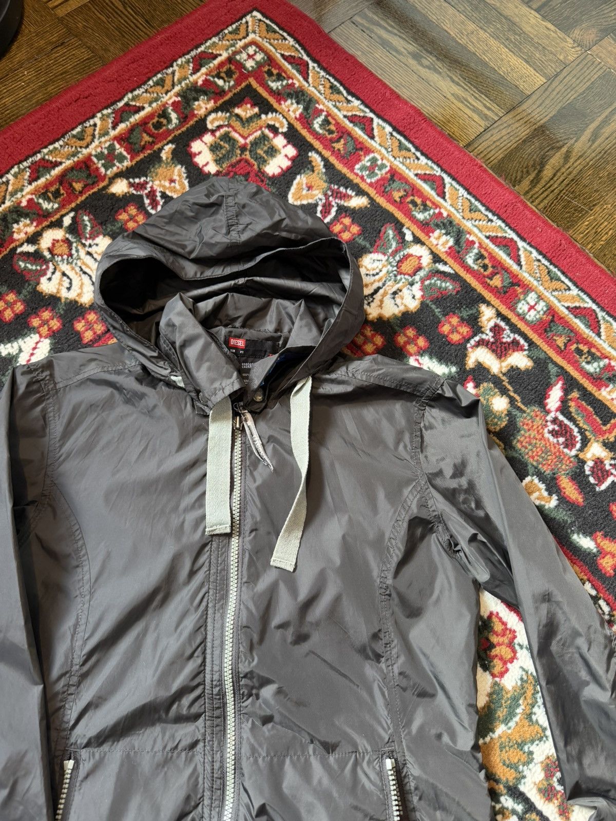 Diesel Y2K Diesel Distressed Full Zip Long Sleeve Windbreaker Size US XS / EU 42 / 0 - 13 Thumbnail