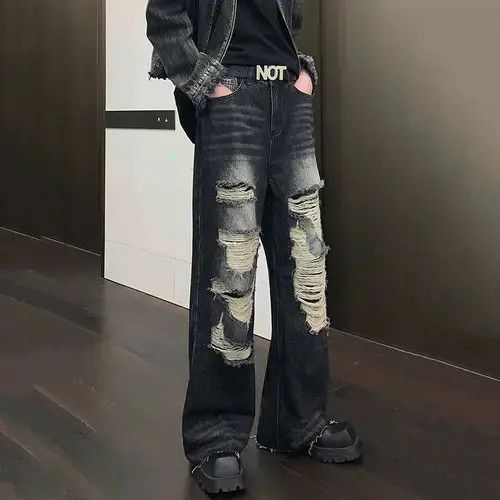 Other Frayed Edge Straight jeans Size US 34 / EU 50 - 4 Thumbnail