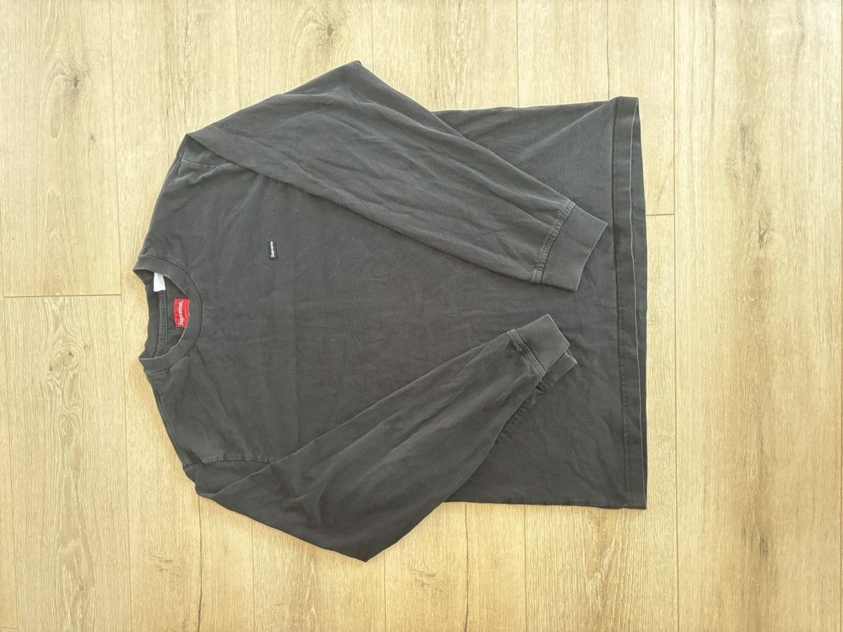 image of Supreme - Small Box Crewneck in Black, Men's