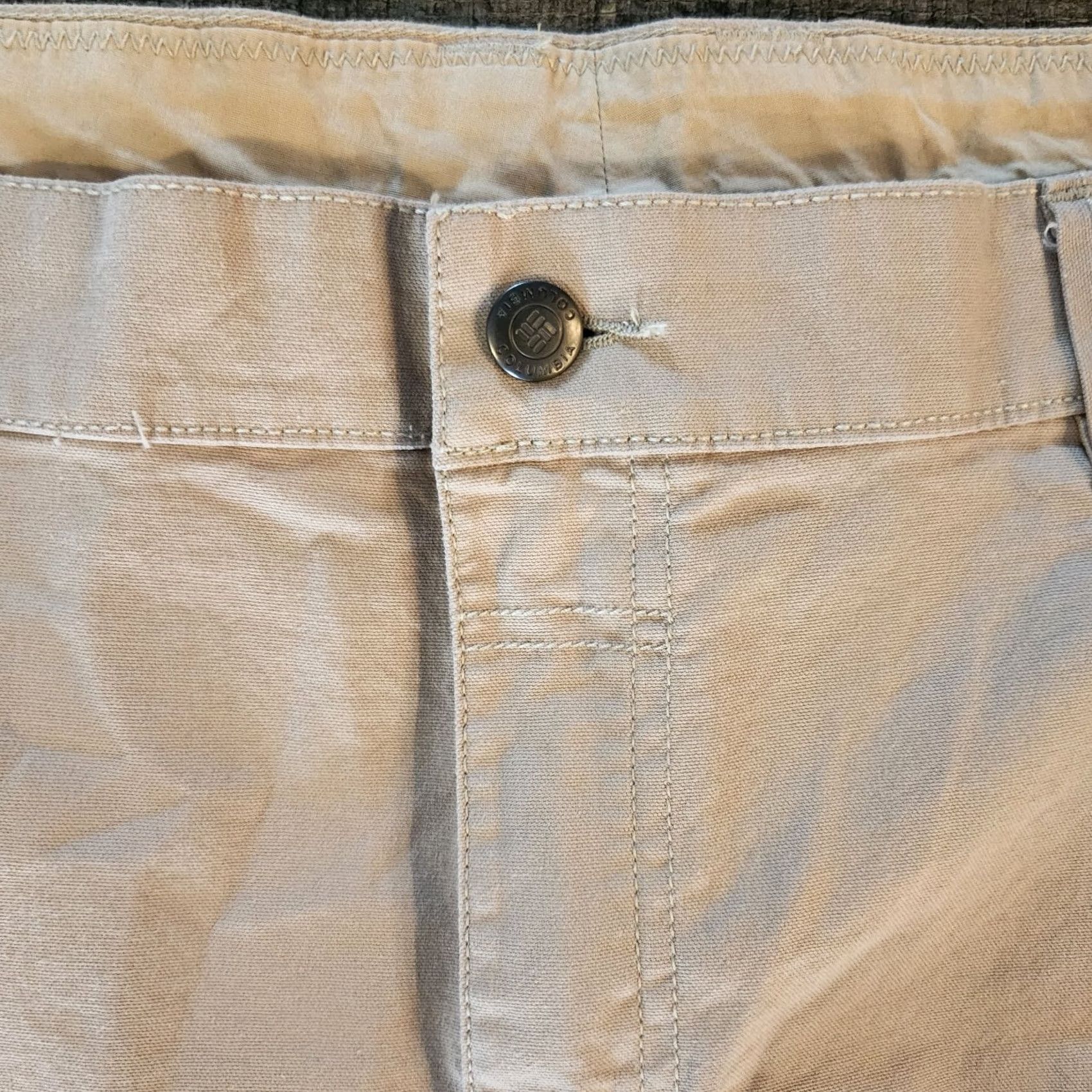Vintage Columbia Mens Flex ROC Utility Pant 44x34 Khaki Tan Stretch Hiking Performance Cargo Pocket Straight 5-Pocket Mens Regular Size 44 Beige Spring Size US 44 / EU 60 - 5 Thumbnail