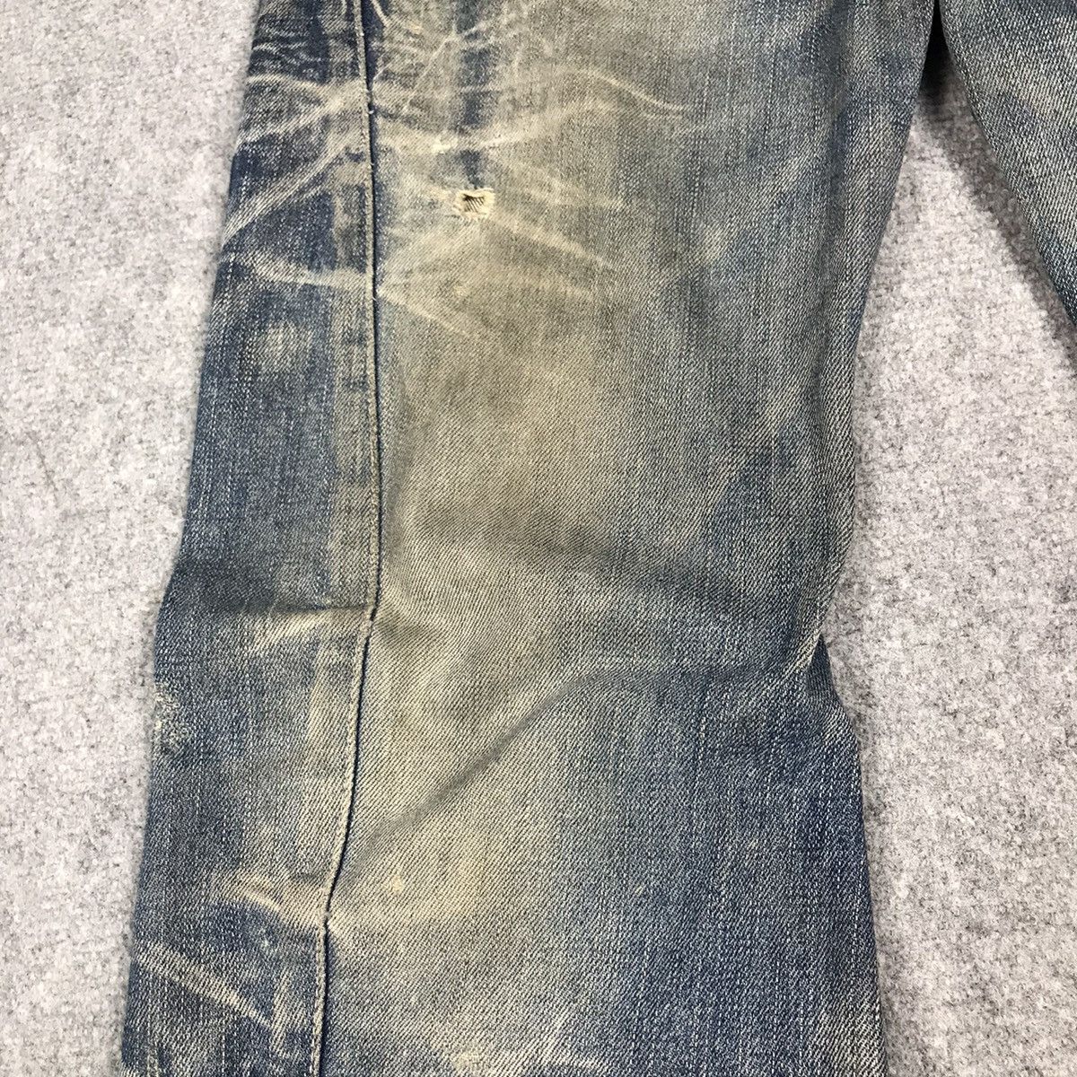 If Six Was Nine × Le Grande Bleu (L.G.B.) FALRE DENIM RATTLE TRAP BOOTCUT DISTRESSED DENIM PANTS Size US 30 / EU 46 - 8 Thumbnail