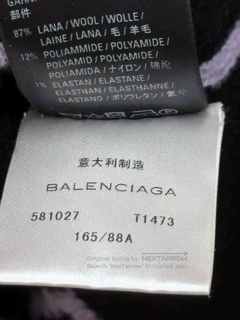 Balenciaga Balenciaga Lavender logo wool knitted sweater Size US M / EU 48-50 / 2 - 4 Thumbnail