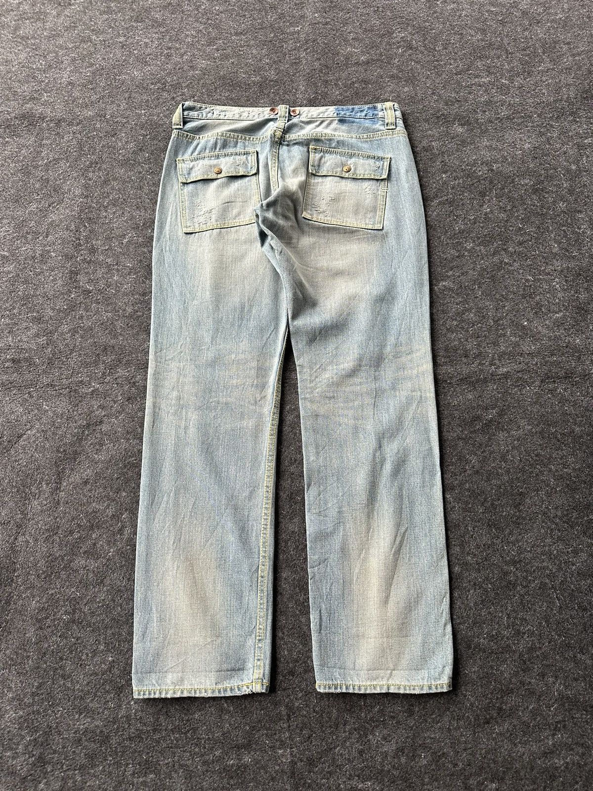 Hysteric Glamour BRP Bushpant Washed Distressed Vintage Denim D506 Size US 32 / EU 48 - 4 Thumbnail
