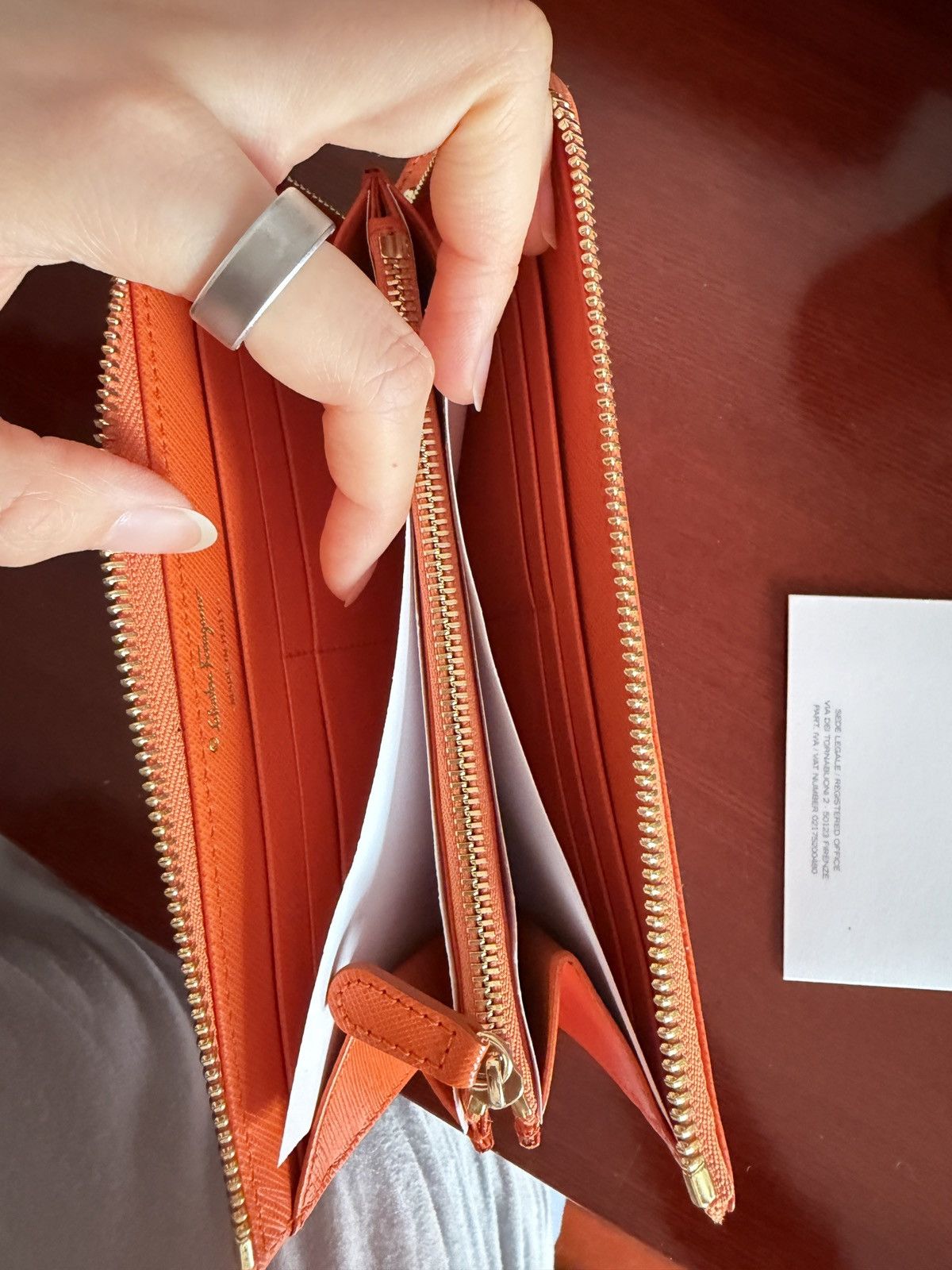 Salvatore Ferragamo Salvatore Ferragamo Orange wallet Size ONE SIZE - 7 Thumbnail